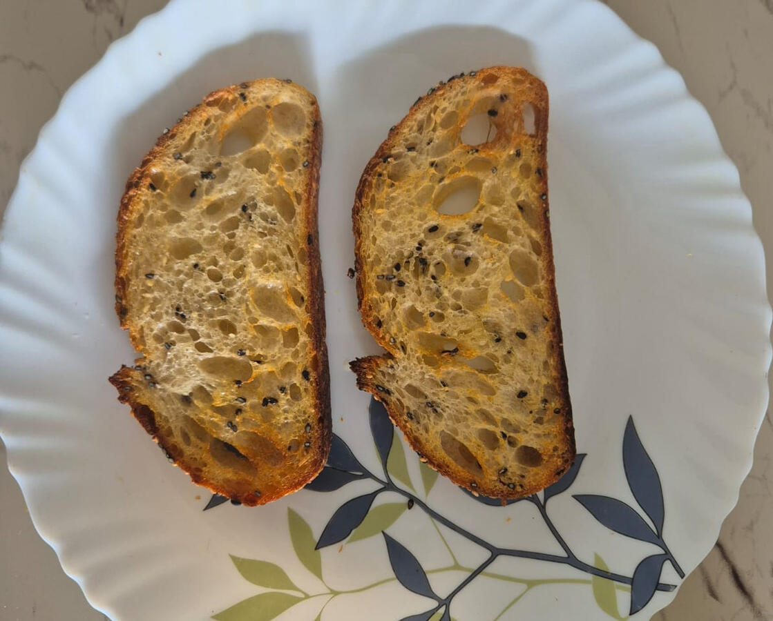 Toasted with Olvive Oil Toasted with Olvive Oil